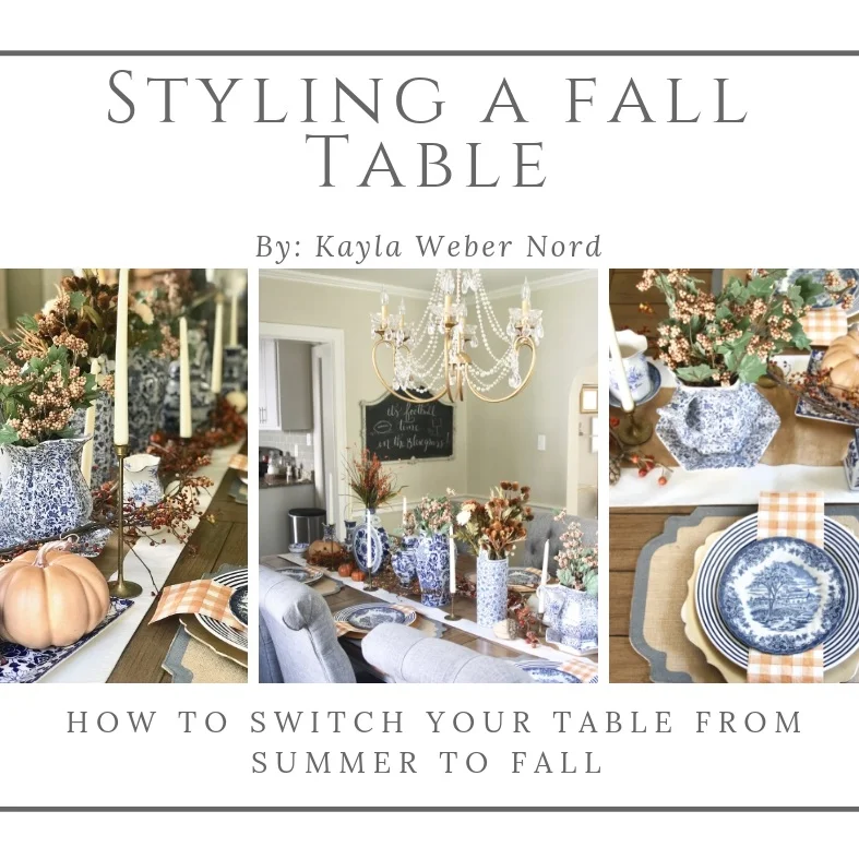 Styling a Fall Table