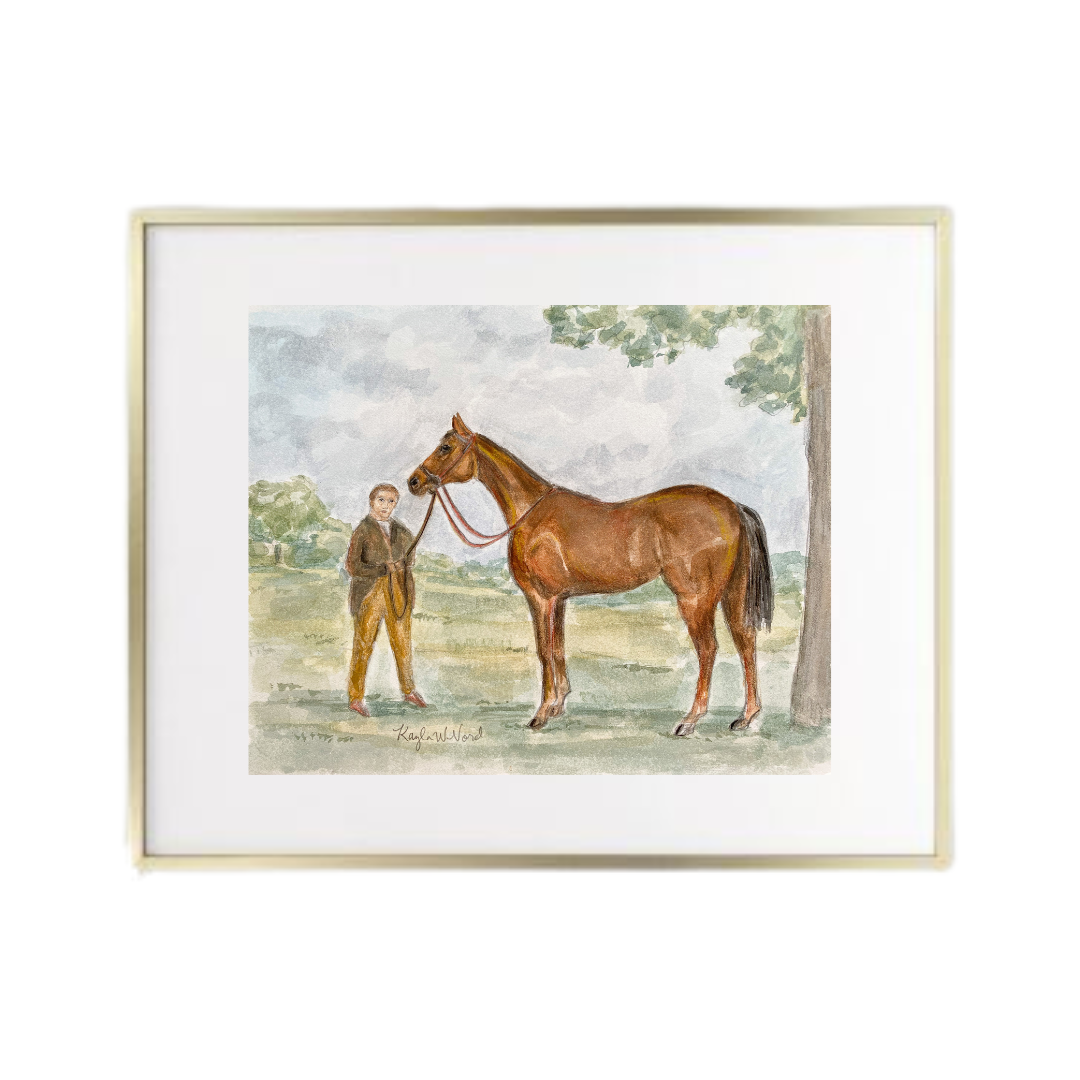 "Vintage Boy and Horse" (PRINT)