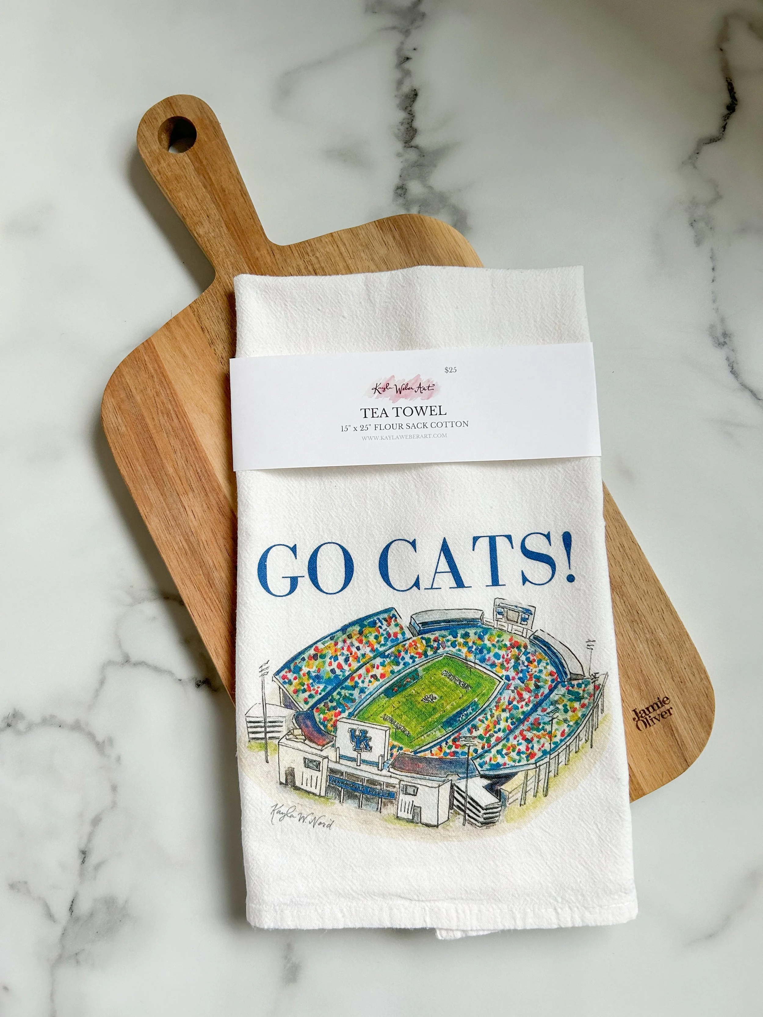 "Commonwealth Stadium" Tea Towel