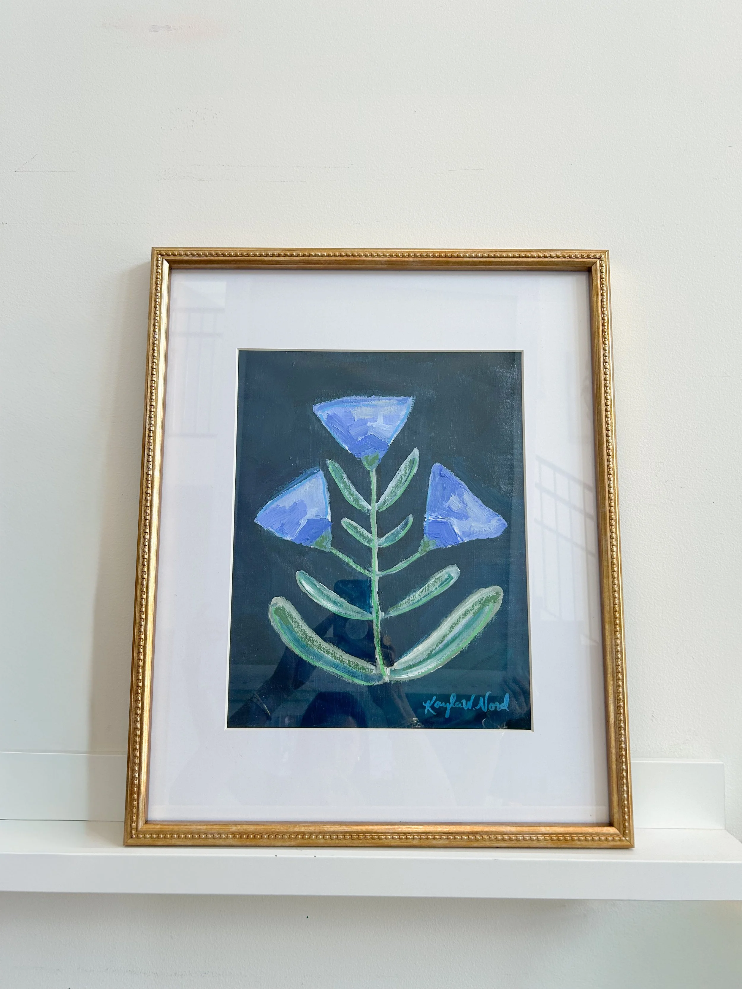 "Botanical Olivia" (FRAMED ORIGINAL)