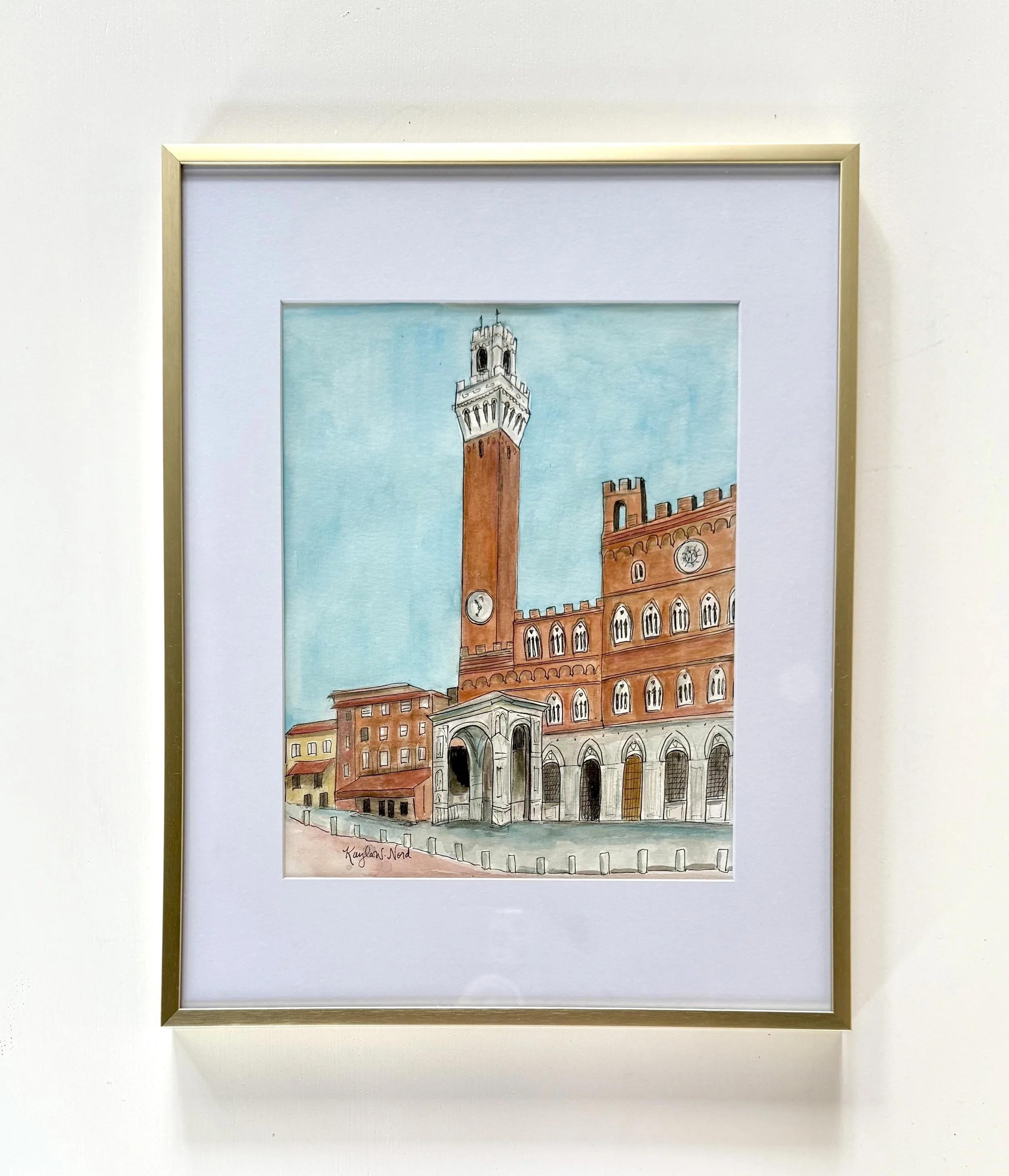 “Siena, Italy" (ORIGINAL) FRAME INCLUDED