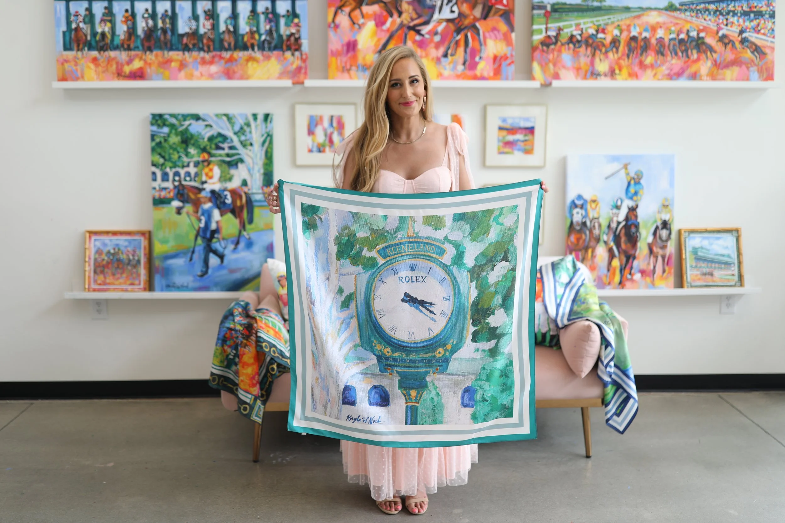 Rolex Clock Silk Scarf