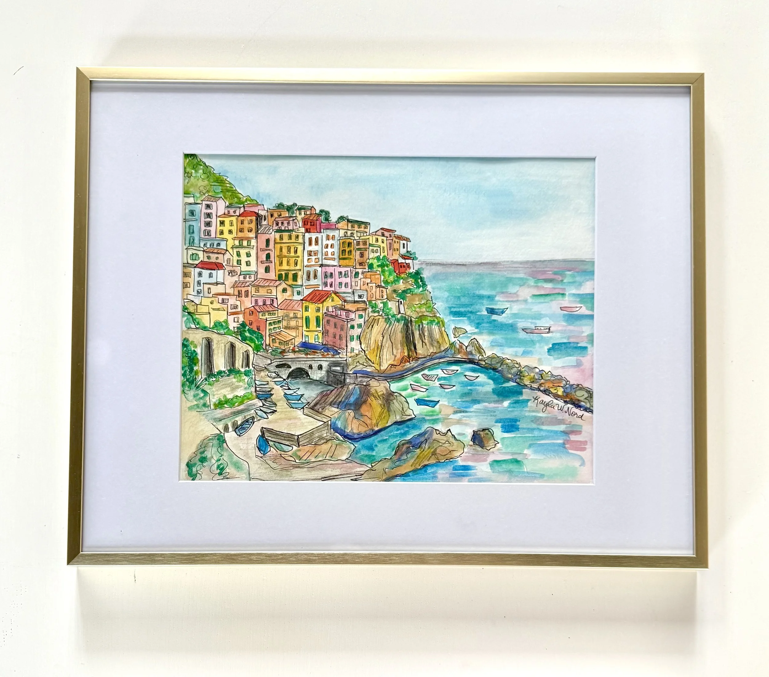 “Cinque Terre” (ORIGINAL) FRAME INCLUDED