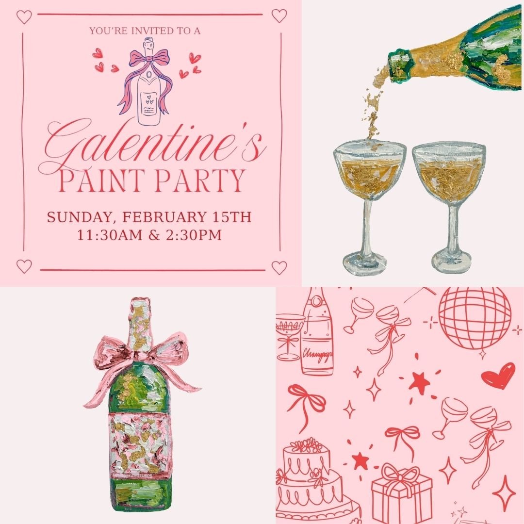 Galentine's Day Painting Workshop - Sunday, February 15th @ 11:30am