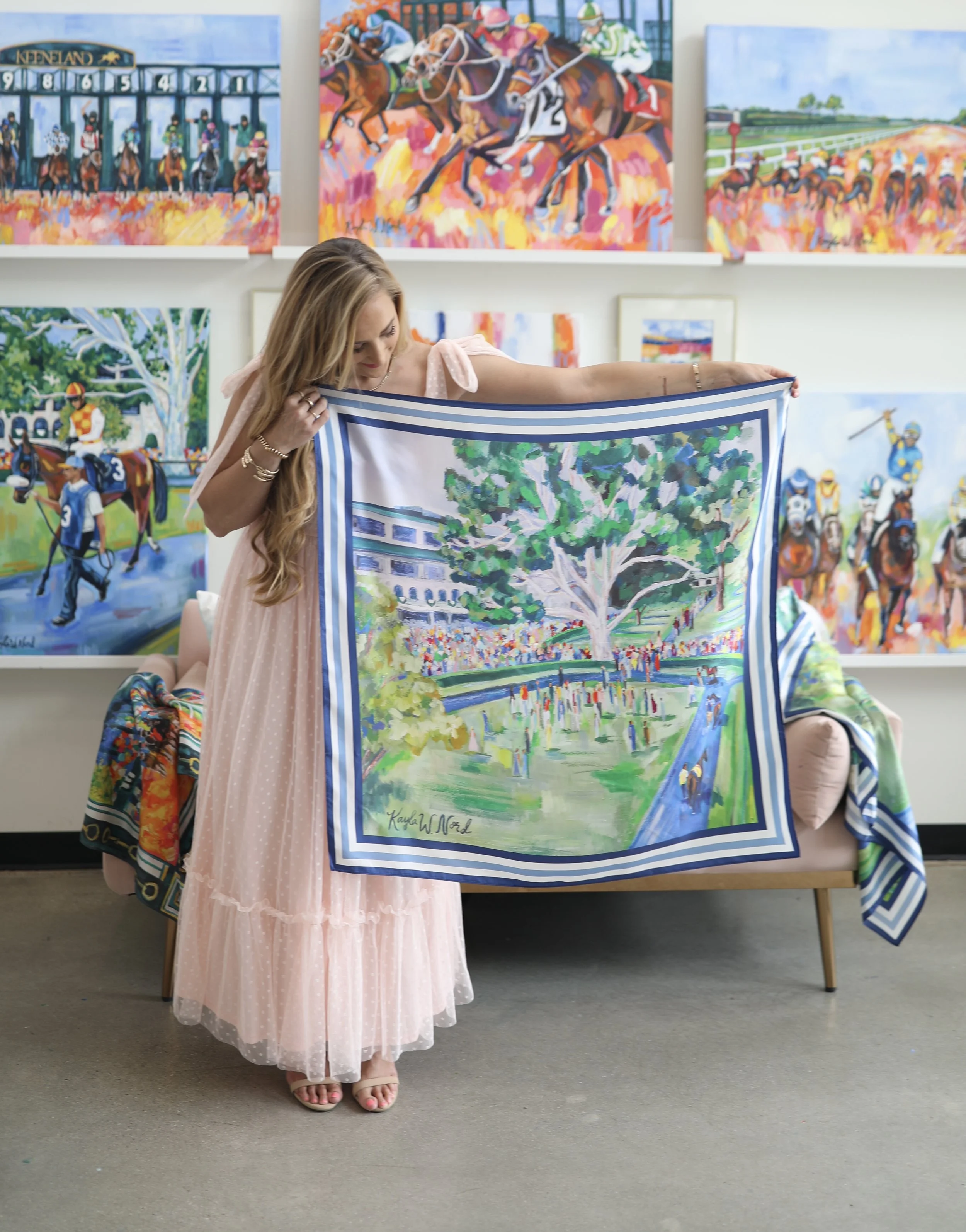 The Paddock Silk Scarf