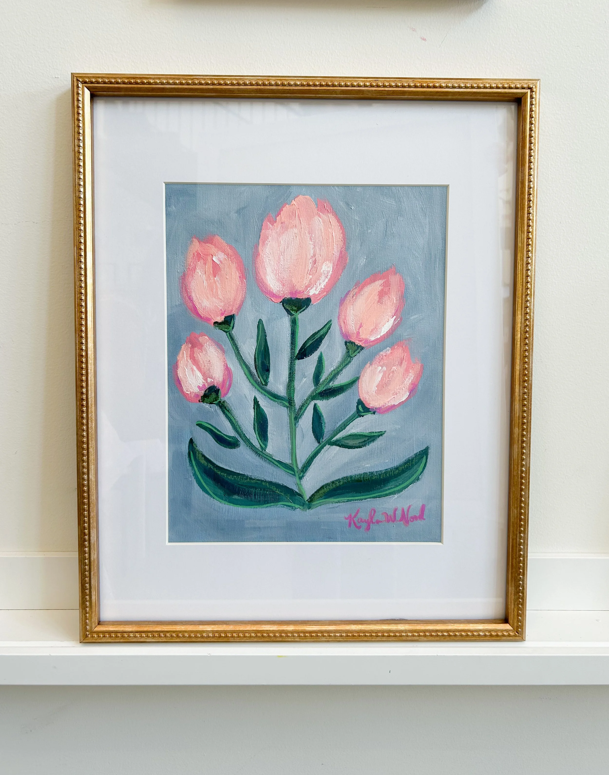 "Botanical Amelia" (FRAMED ORIGINAL)