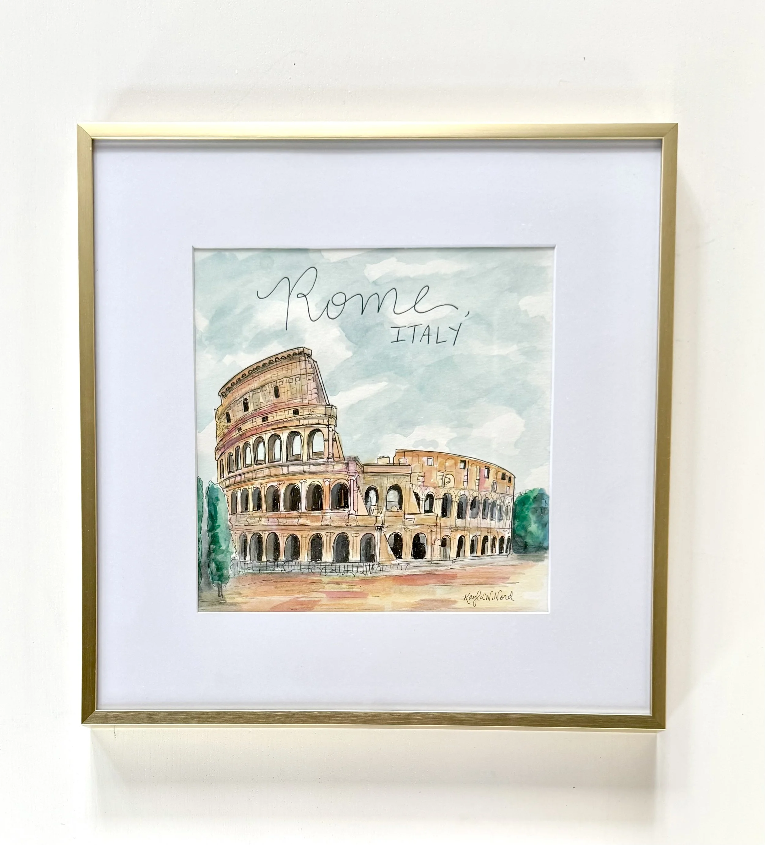 “Rome, Italy" (ORIGINAL) FRAME INCLUDED