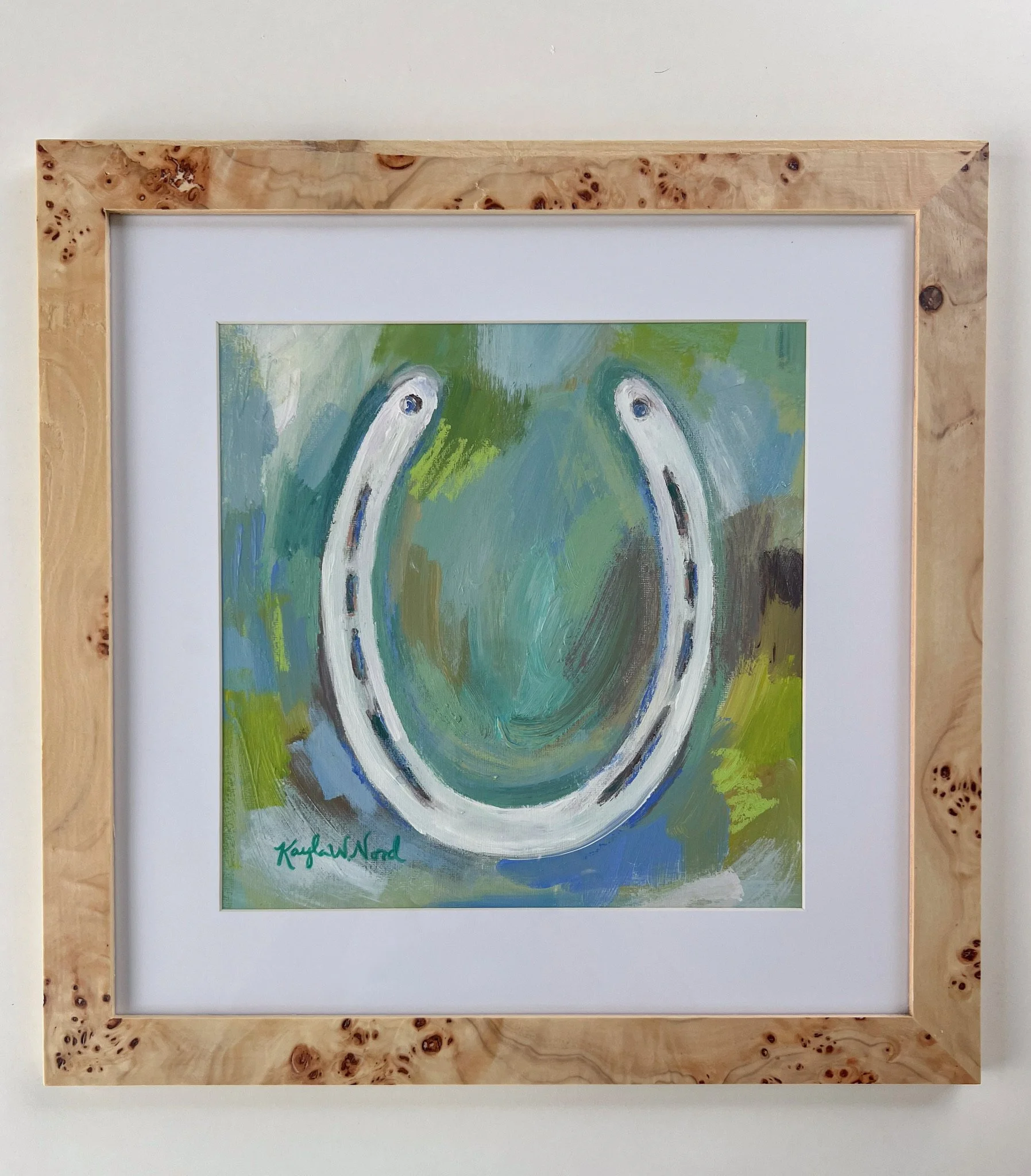 Horseshoe # 8 - green and blye .JPG