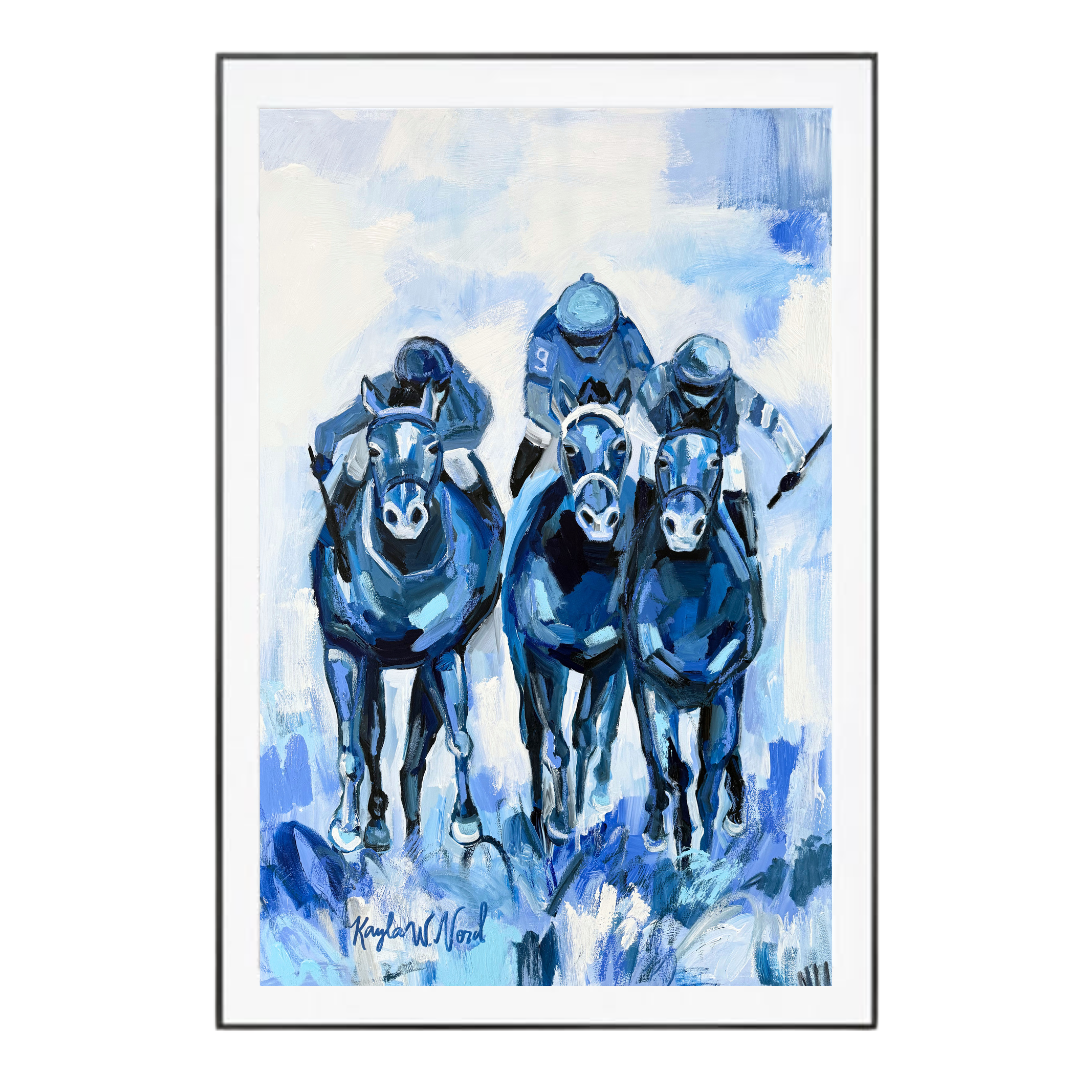 Large Framed "Through the Blue" Print