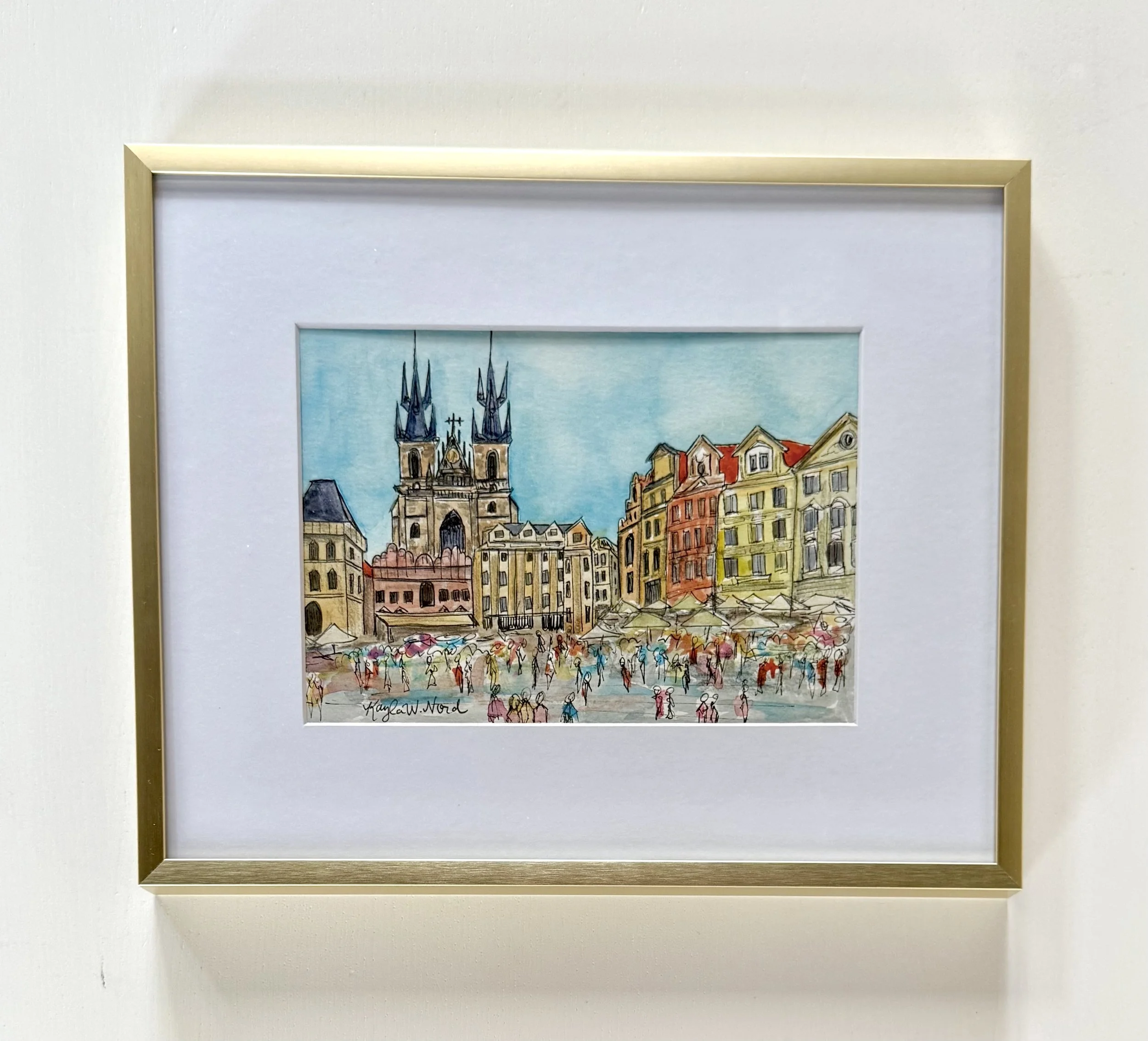 "Prague ,Czech Republic” (ORIGINAL) FRAME INCLUDED