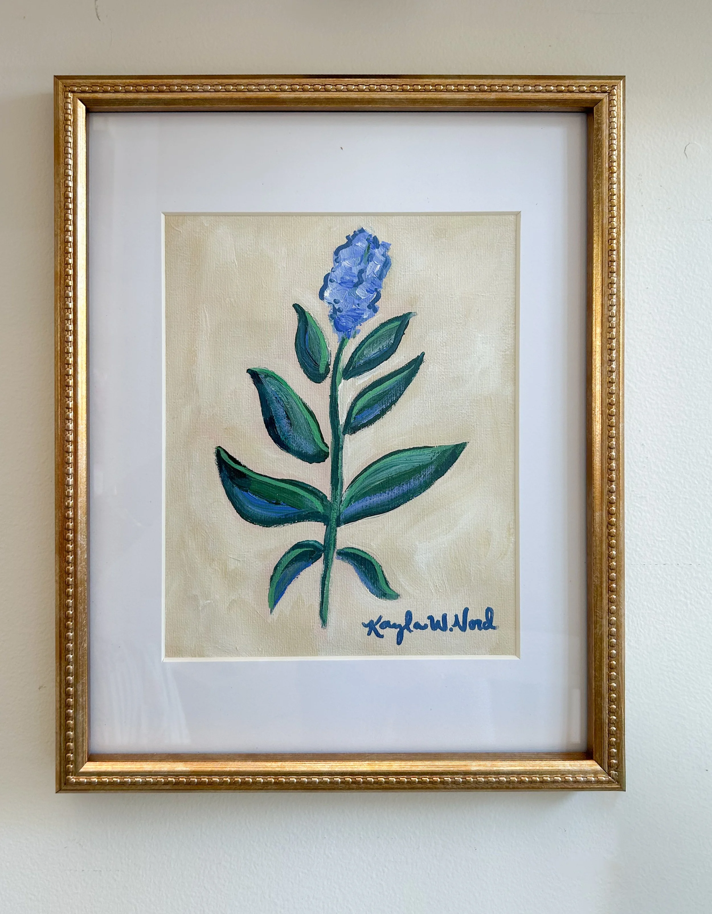 "Botanical Ava" (FRAMED ORIGINAL)