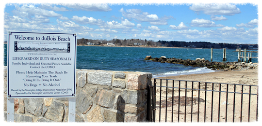 duBois Beach is located in the Stonington Borough on Stonington Point.