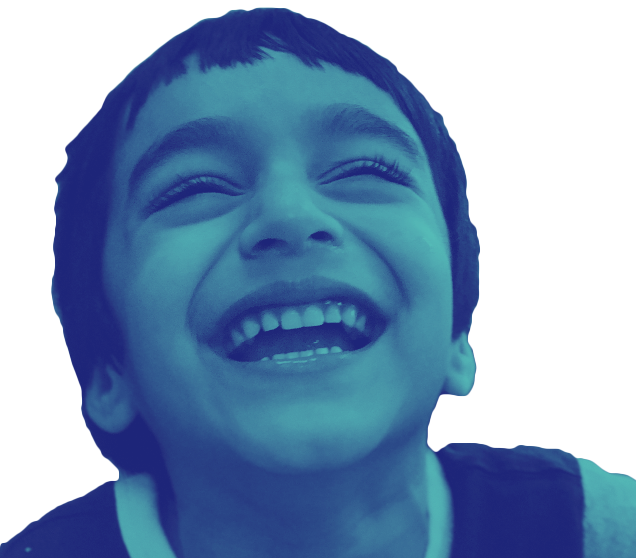 laughing COMO Preschool student