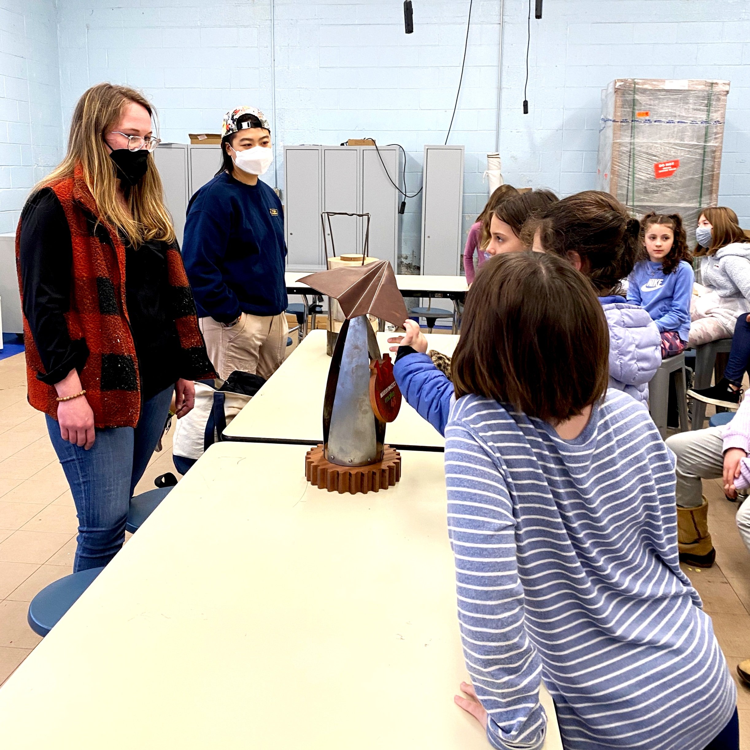 A member of Victoria's Make48 team, Magic Make, visited the Girls Who Code free after-school program.