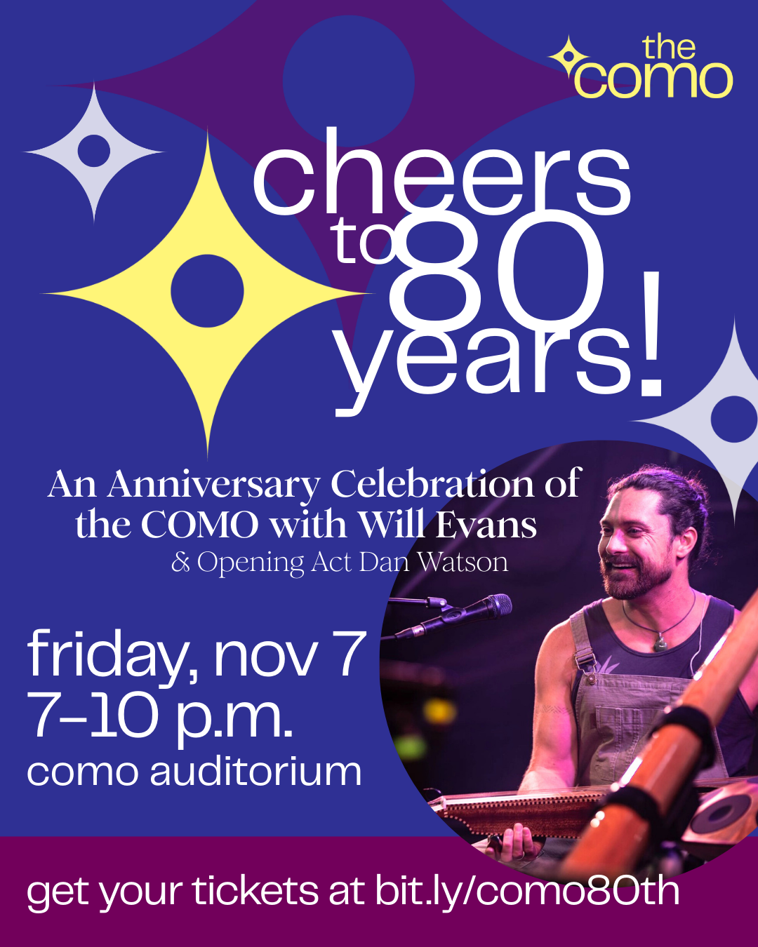 FRI. NOV 7, 2025 · Cheers to 80 Years Anniversary Dance
