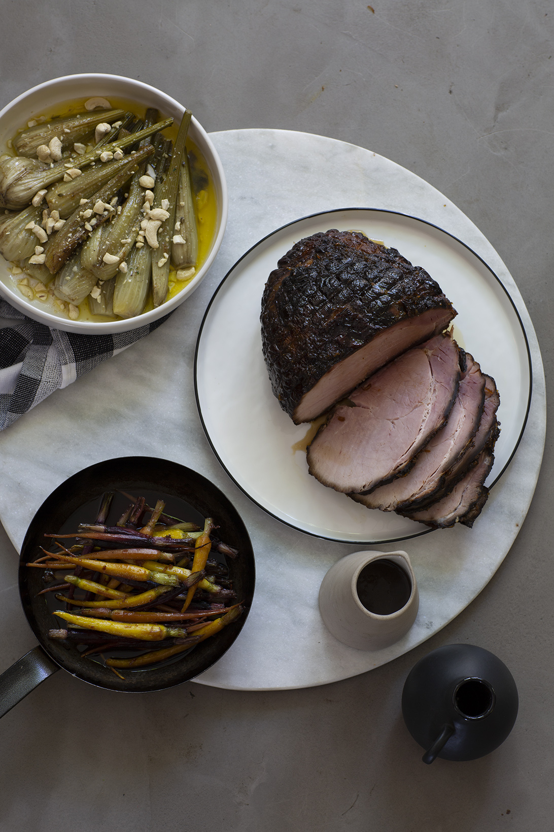 Served with Confit Fennel and Glazed Carrots