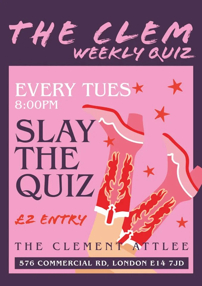 Quiz night every Tuesday