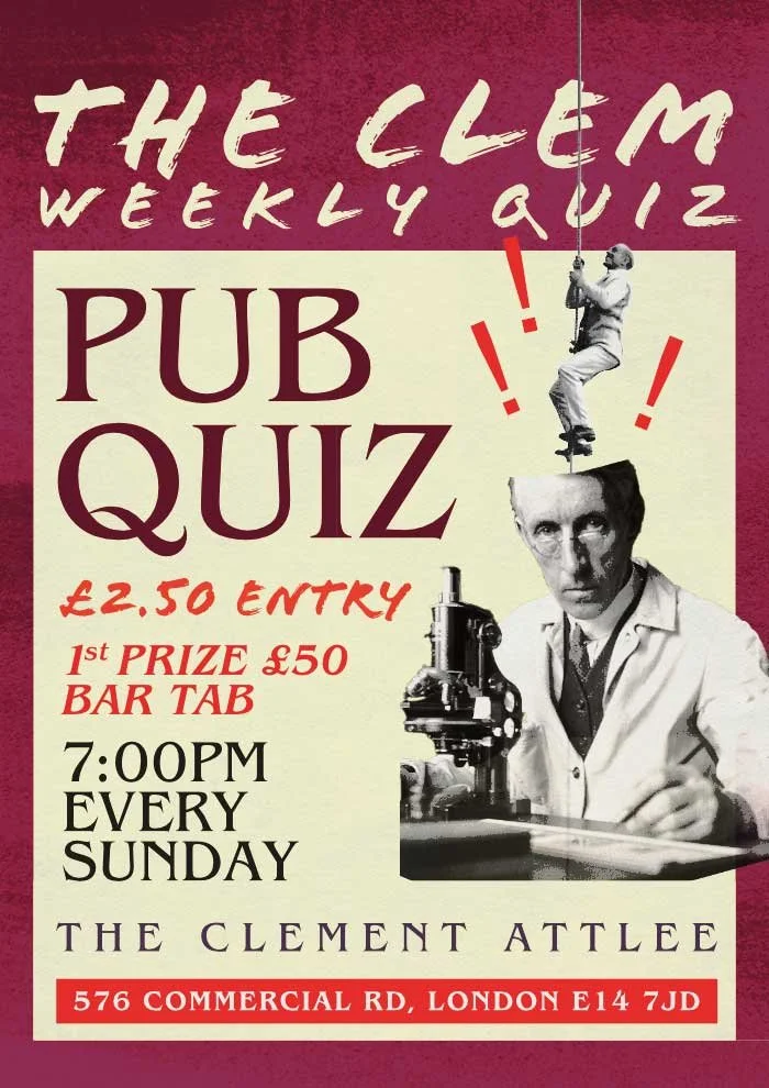Quiz Night at The Clement Attlee
