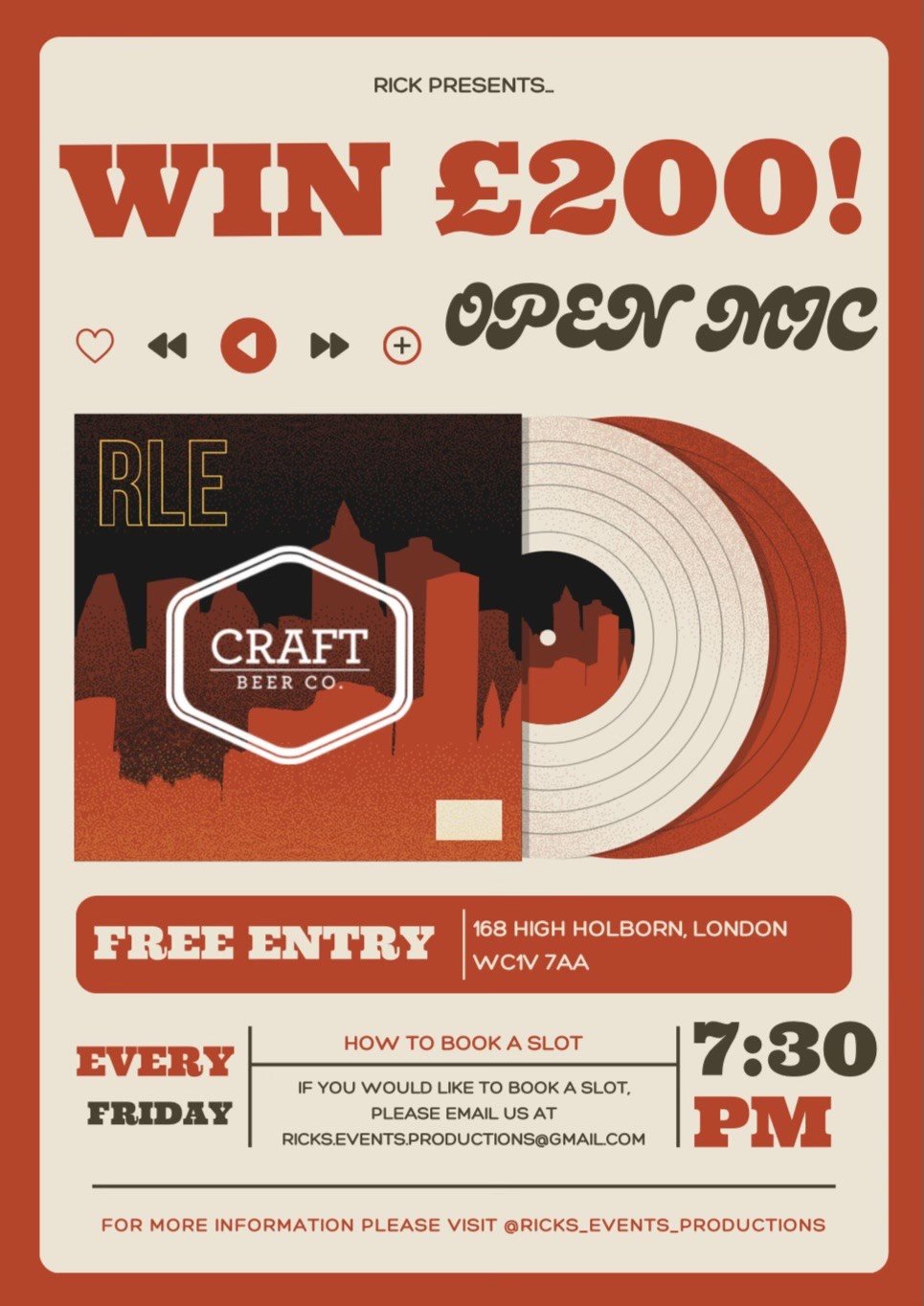 Weekly Open Mic Nights in Covent Garden