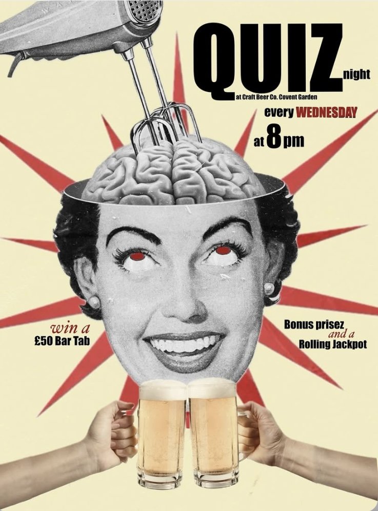 Weekly Quiz Night at Craft Beer Co. Covent Garden