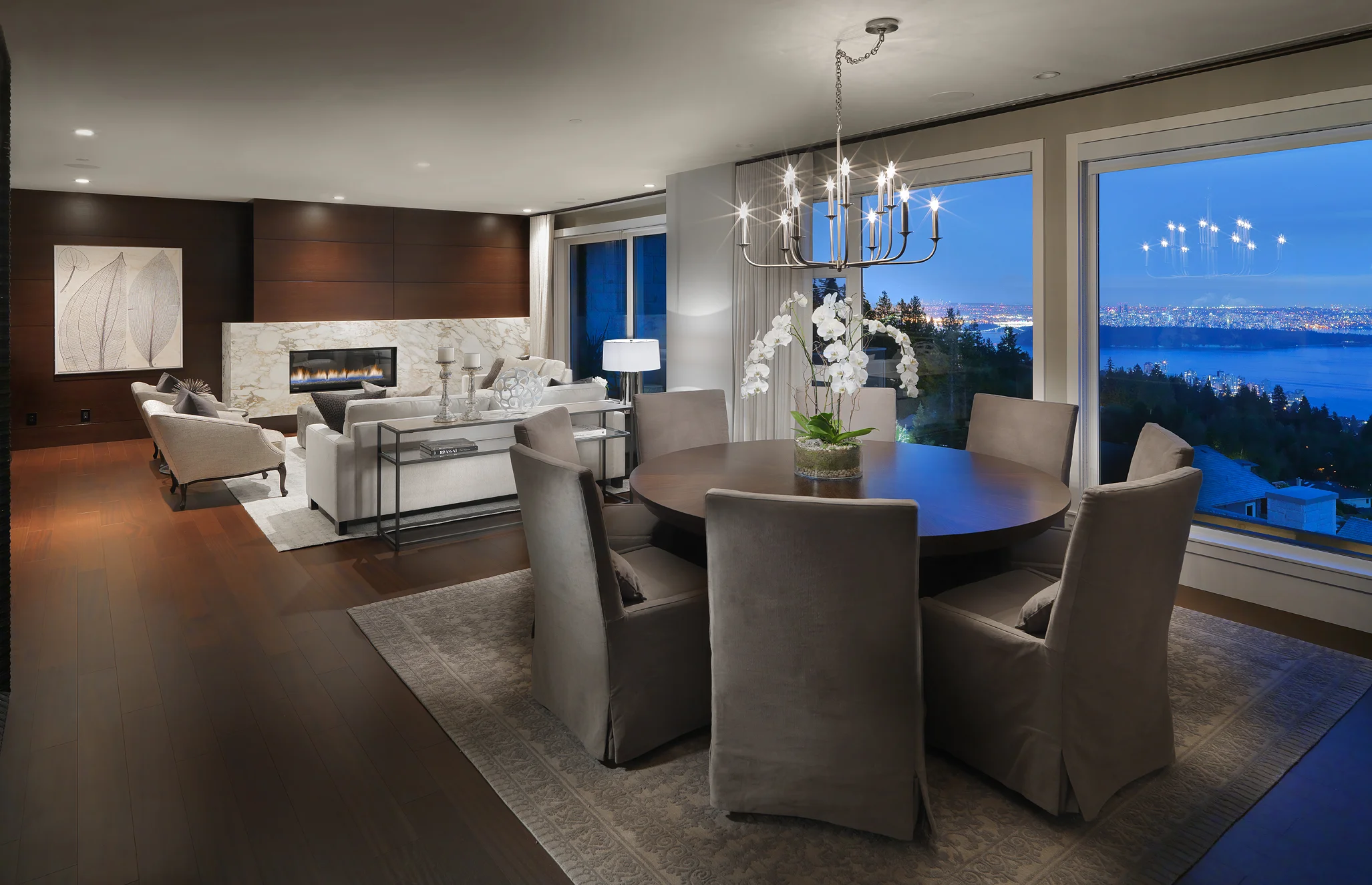 Living Room and Dining RoomProject completed while working for Insight Design Group.