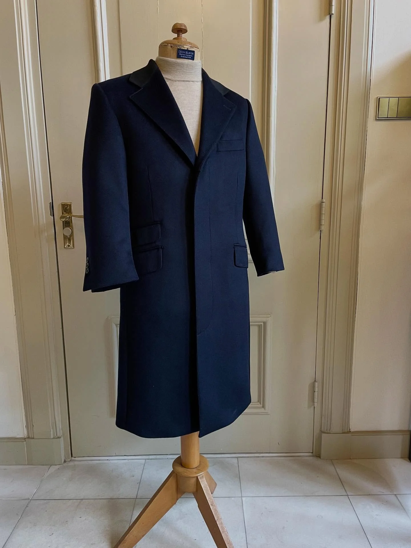 Chesterfield coat. Fabric by #loropiana