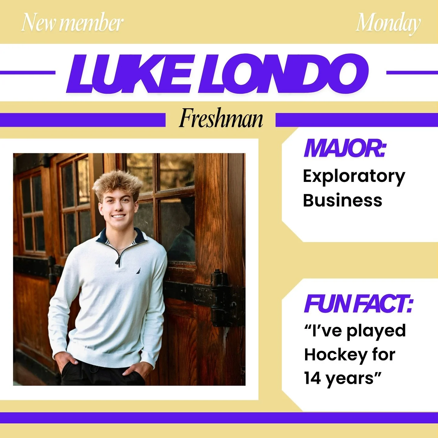 Its #newmembermonday !!!
&bull;
&bull;
&bull;
&bull;
Join us this week in welcoming some 
of the newest members of 
Pi Sigma Epsilons - Eta Beta chapter!