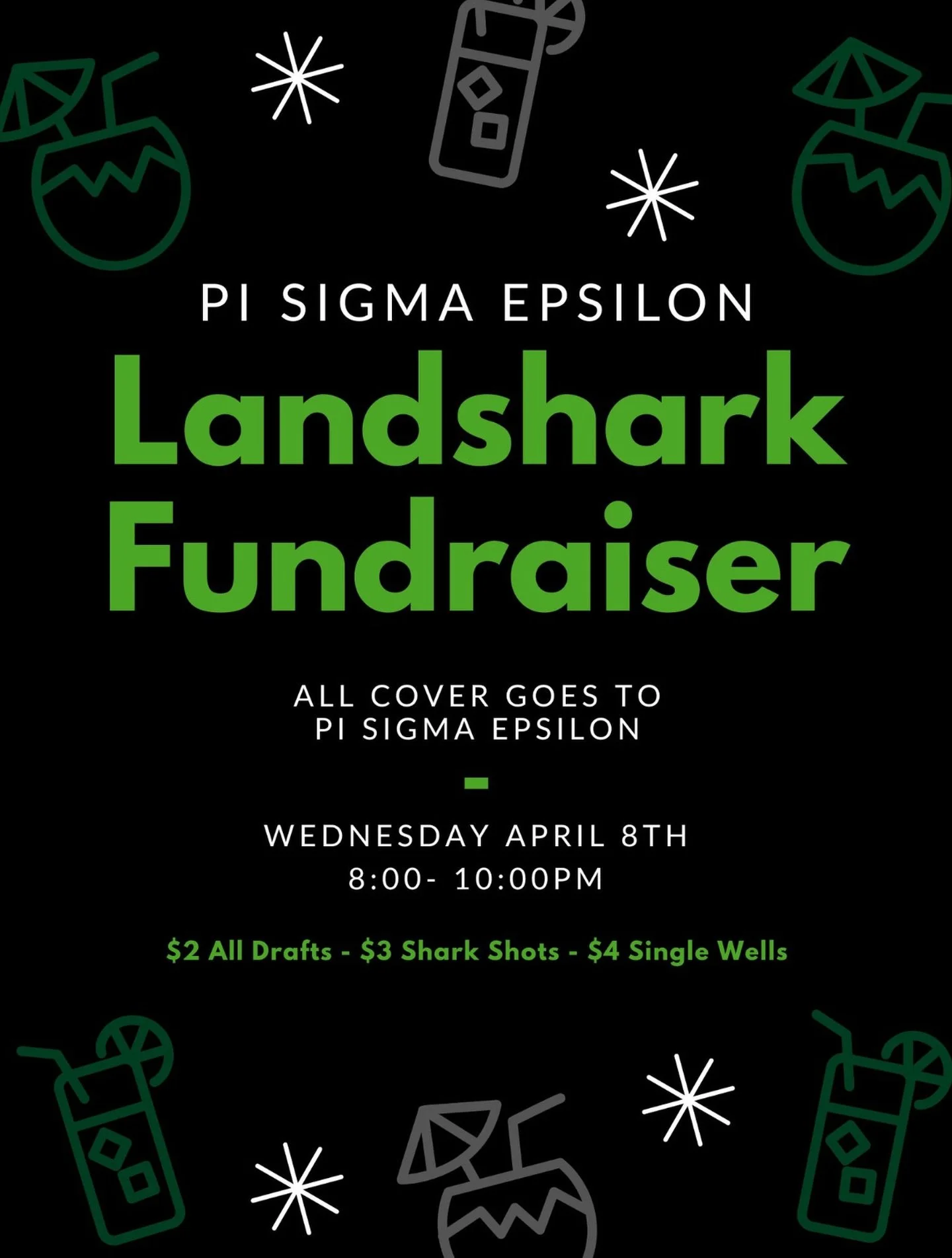 This coming Wednesday is the PSE X Landshark fundraiser!! 🦈
Come take advantage of these great deals and help support our business fraternity!

#pisigmaepsilon#msu#landshark#pse