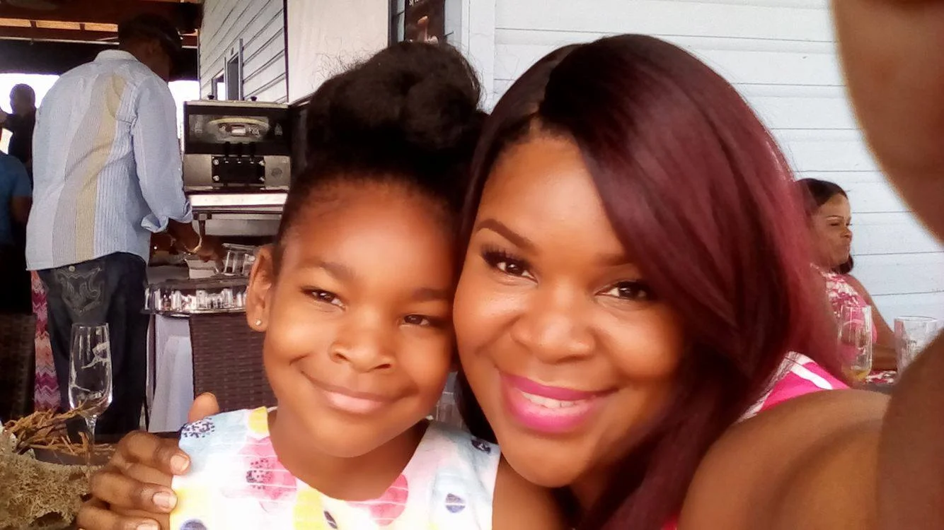 Crystal Flowers and her daughter.