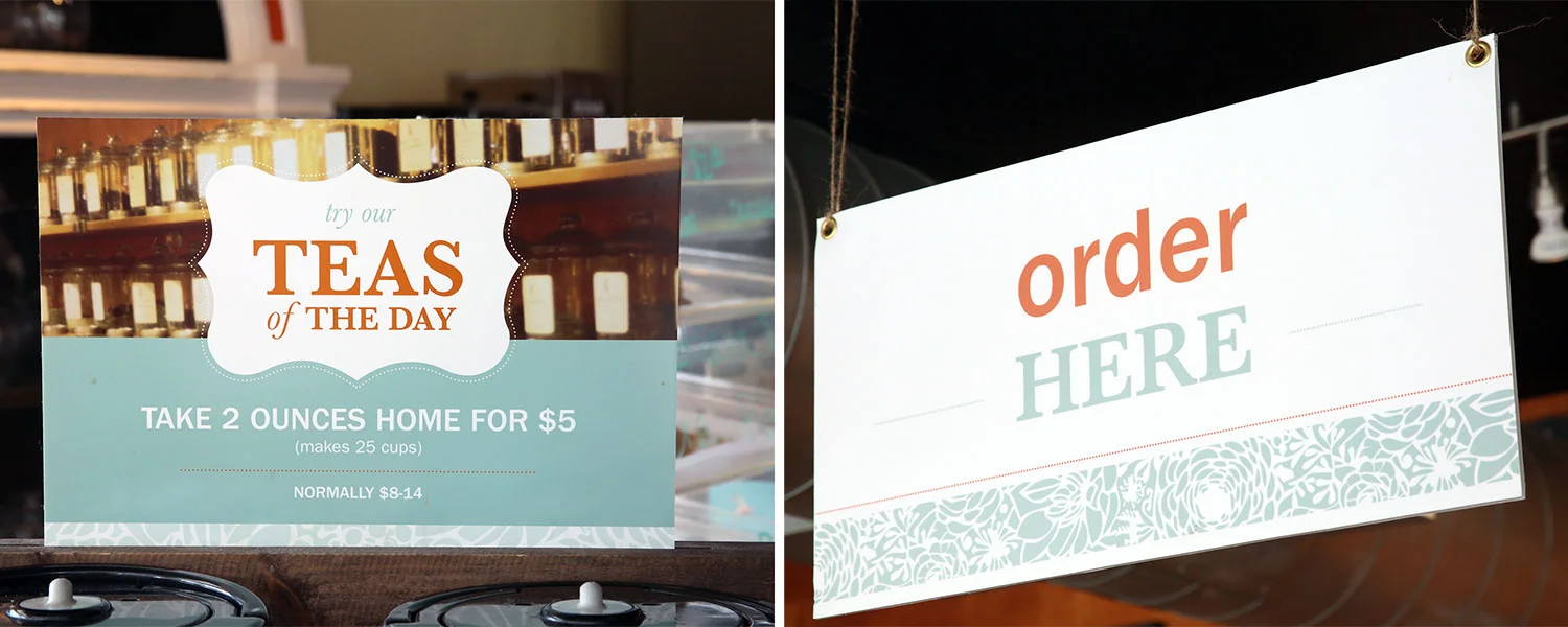 — interior signage —