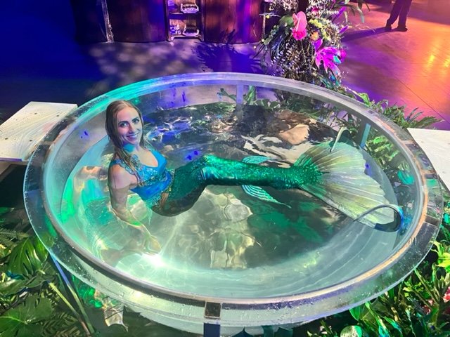 Submerged Mermaid in Water Bowl