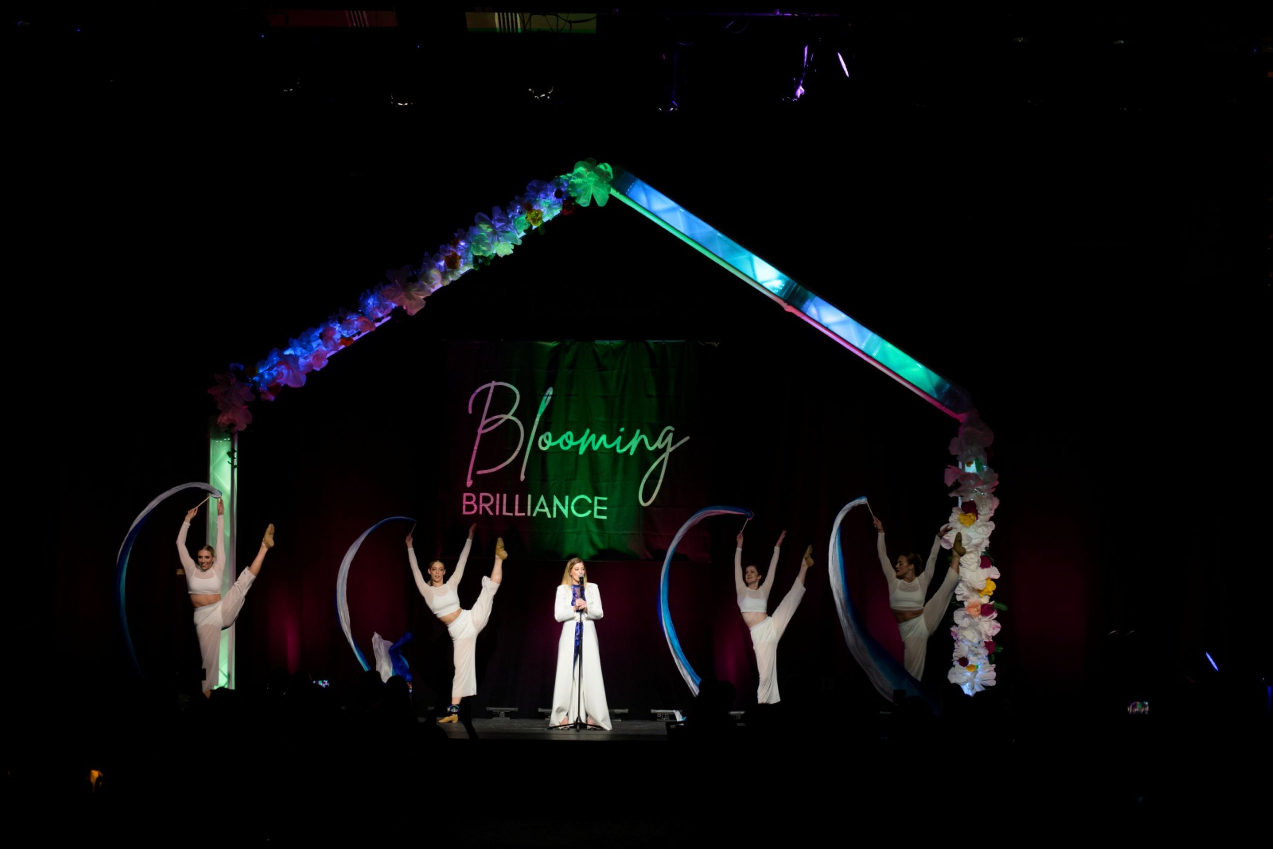 Corporate Stage Dance with Blooming Brilliance Theme