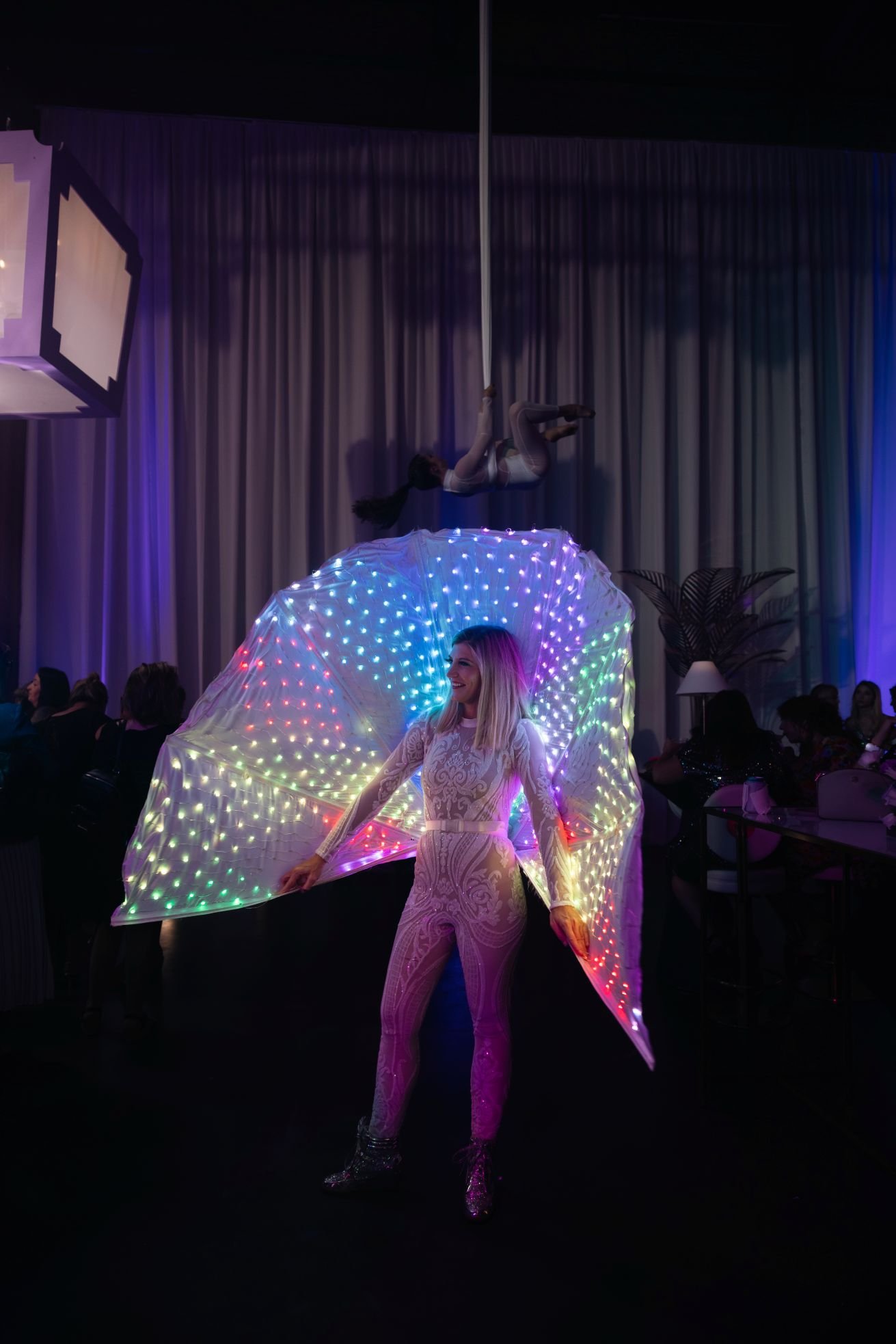 Rainbow LED Peacock Mini Performer