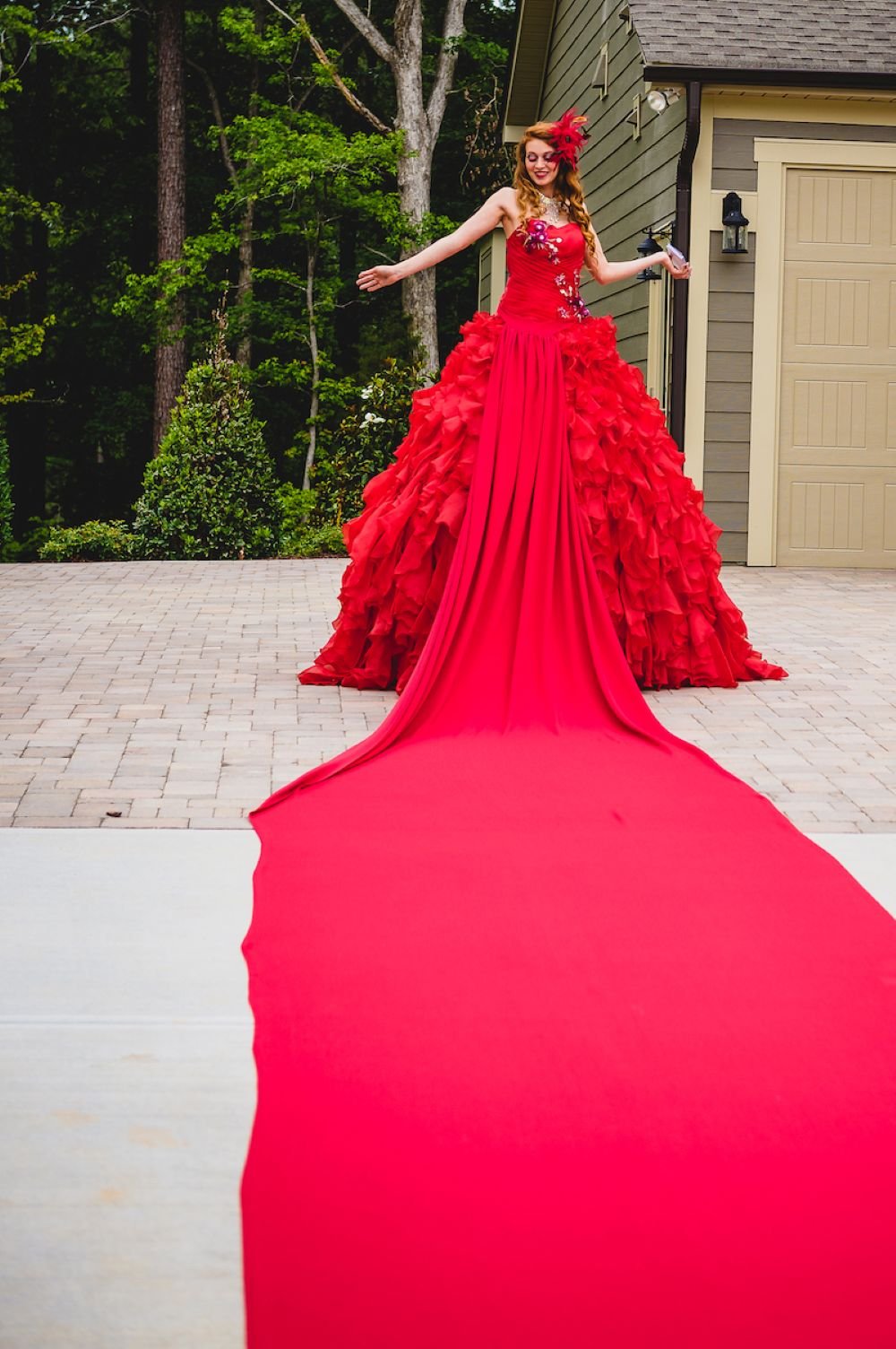 Red Carpet Performer at Private Home Event Entrance