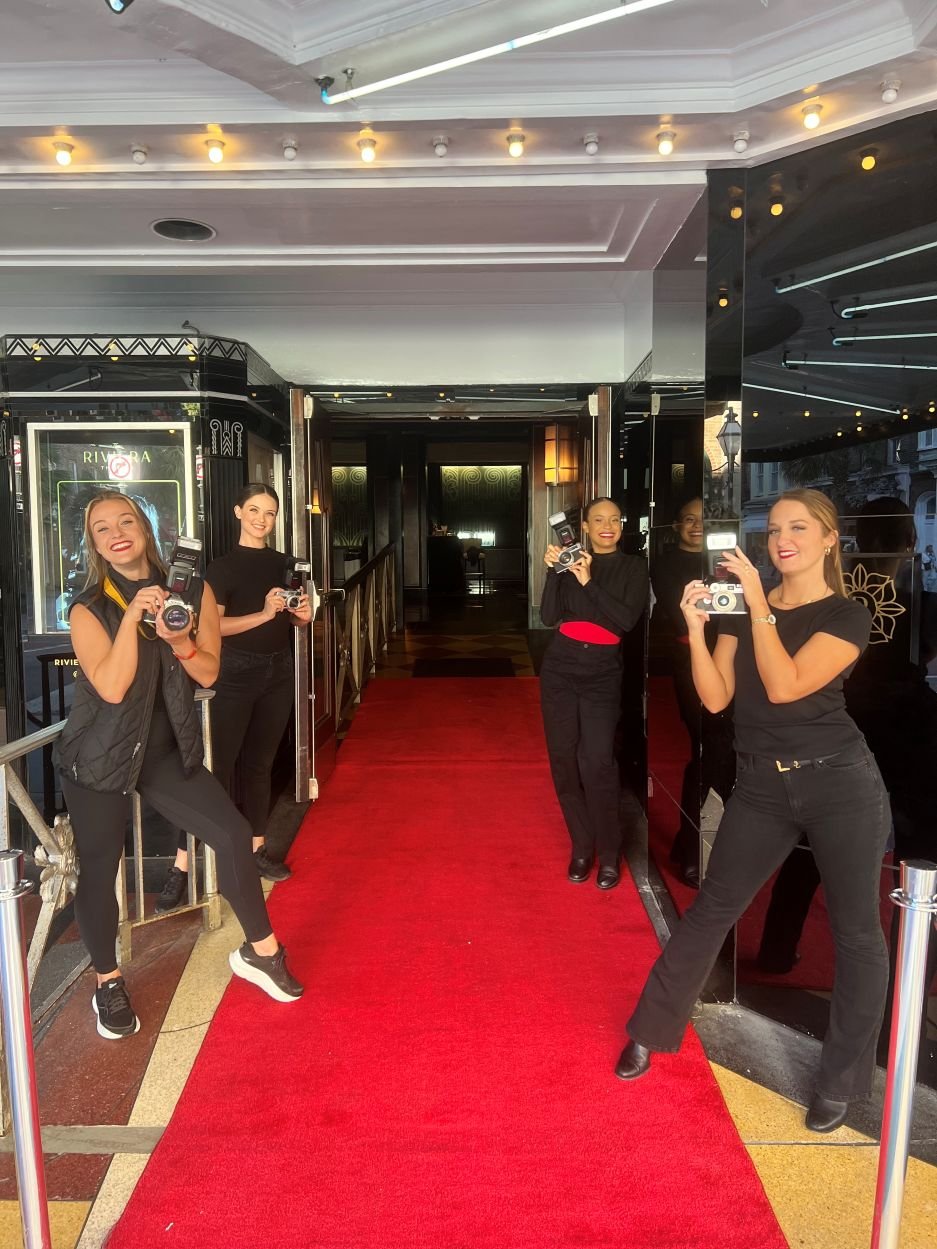 Paparazzi Lined Red Carpet Entrance in Charleston