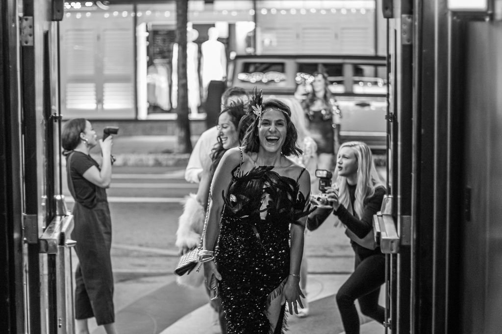 Guest Reacting to Red Carpet Entrance