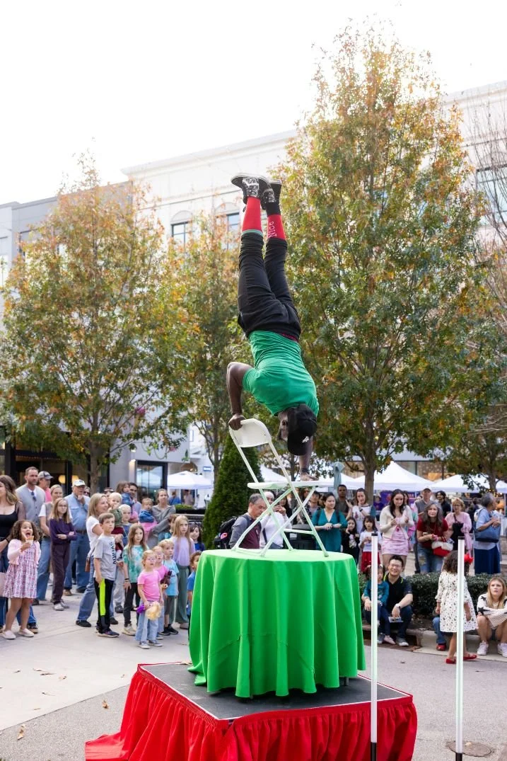 Breaker Defying Gravity During Christmas Daytime Performance