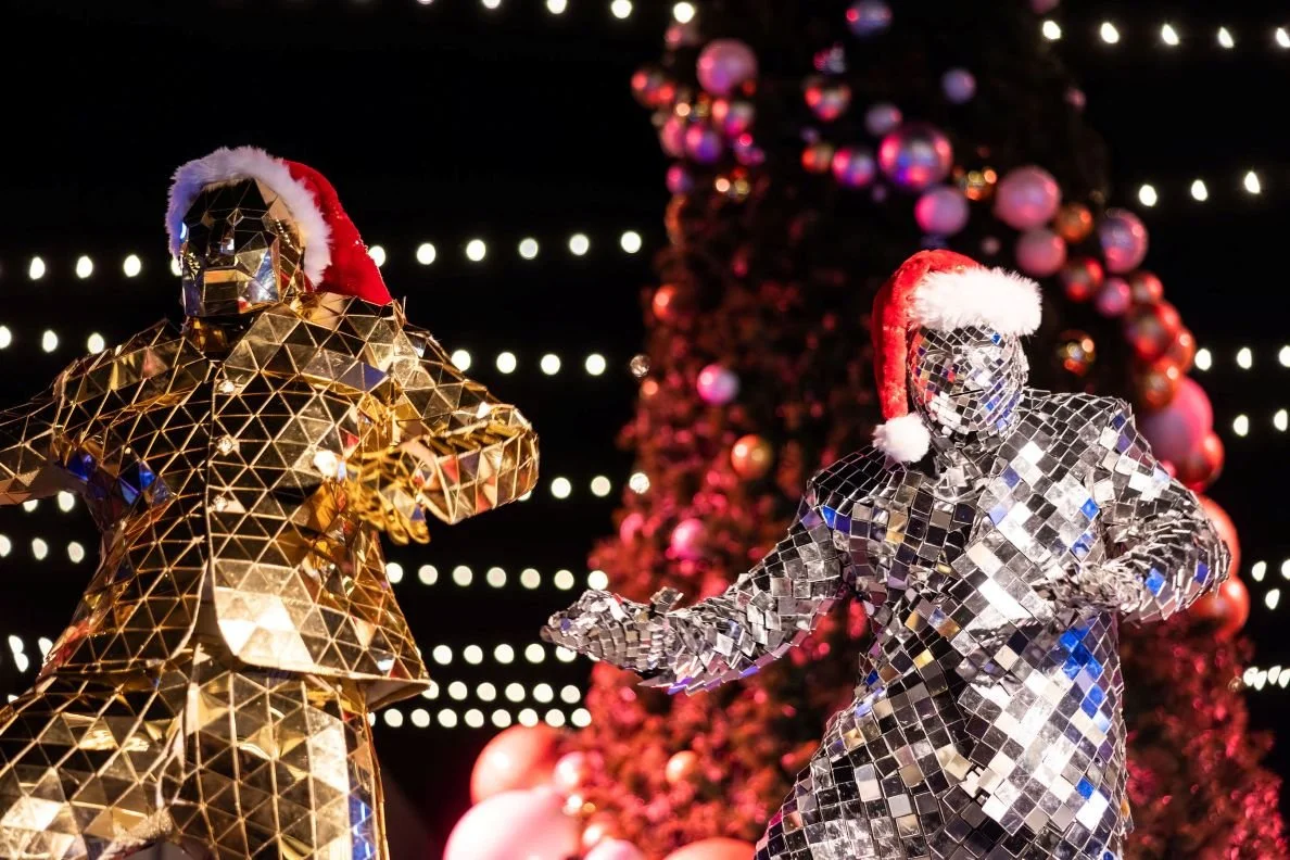 Holiday Mirror Men Performing Hip-Hop at Outdoor Event