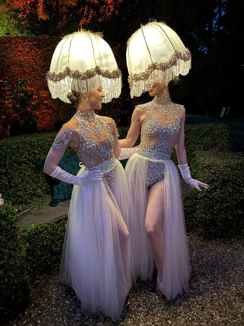 Glowing Living Luminaries at Charlotte Fundraiser