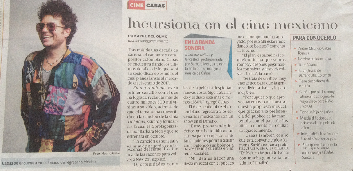 Excélsior / Sunday August 14th 2016
