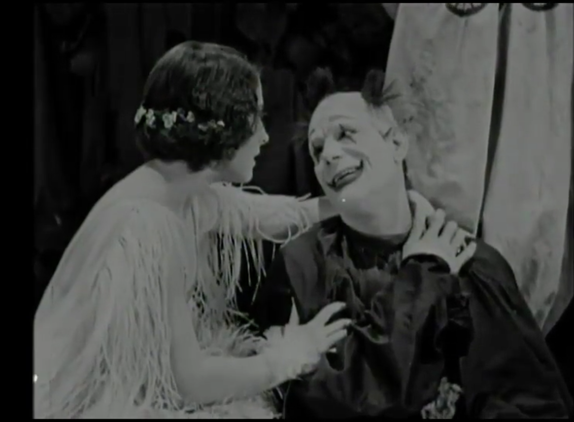 Lon Cheney and Norma Shearer in 'He Who Gets Slapped'