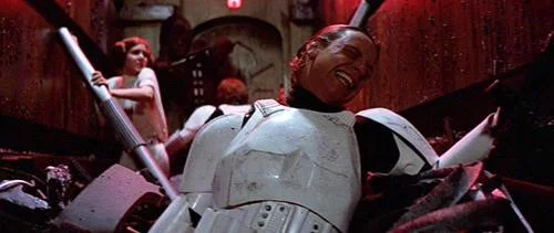 Luke getting all nasty and “reborn.”