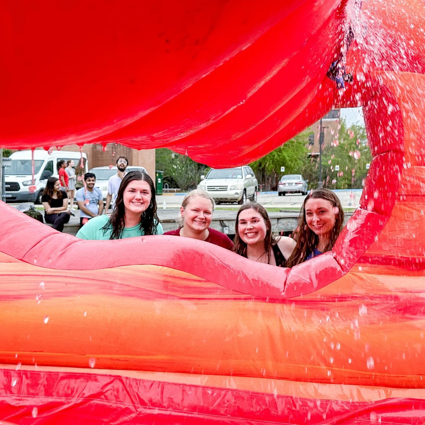 Is anybody else sore from hurling yourself down a 30ft water slide last night??? 🌊🛝 From the looks of these faces, it was worth it!

Thanks to all who came out last night for a little bit of fun during a stressful part of the semester!