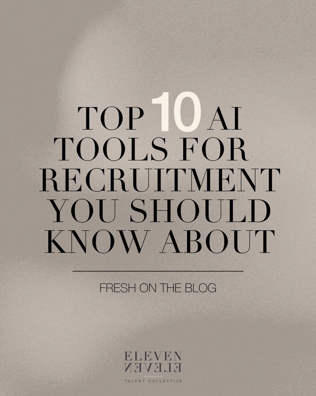 FRESH on the blog today - the top 10 AI tools that every forward-thinking talent acquisition professional and recruiter should consider incorporating into their workflow.⁠
⁠
Staying ahead of the curve is crucial for success within talent acquisition 