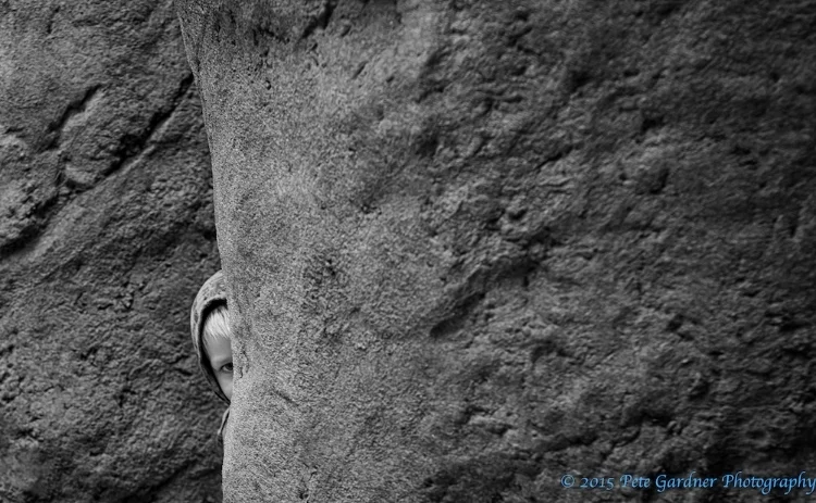 peeking