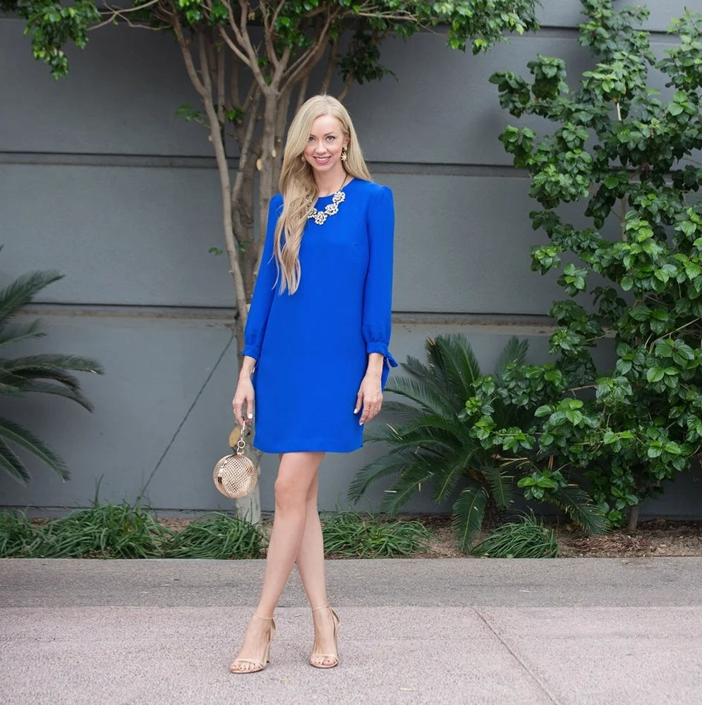 BLUE SHIFT DRESS — With Love and Style