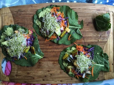 Our advice, flip the leaves over before you fill them. Do the opposite of what’s pictured here :)