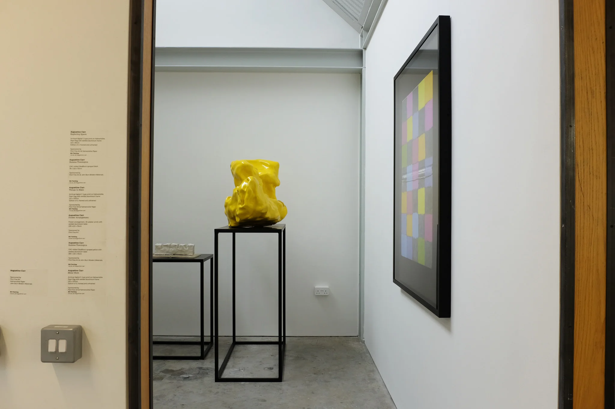 Works installed at the Royal College of Art Show, 2016