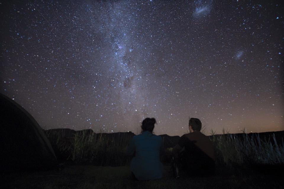Star gazing in the cederberg Wilderness area , south africa. Photo Credit: Lishen ye