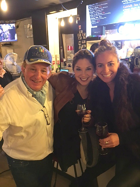 Making friends on Beaujolais Nouveau Day